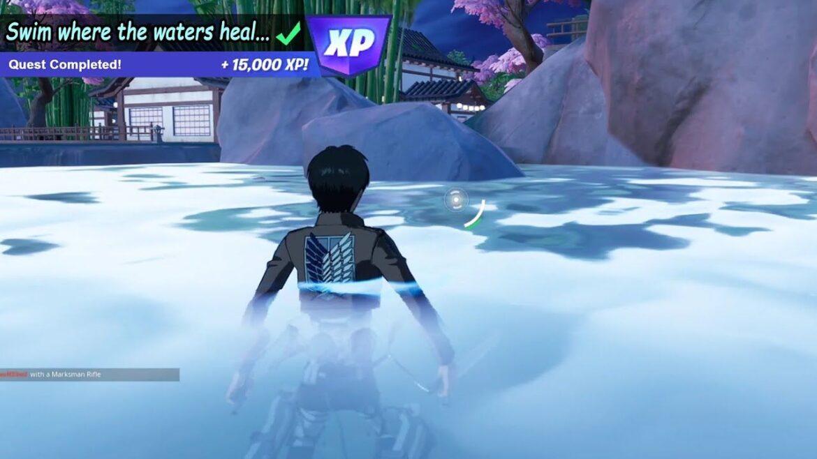 Fortnite: How To Complete Swim Where the Water Heals Quest