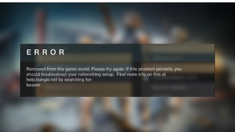 How To Fix the Error Code Beaver in Destiny 2?